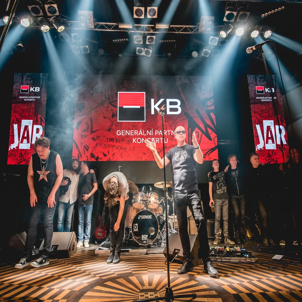 Grafika pro KB – sponzora koncertu J.A.R.